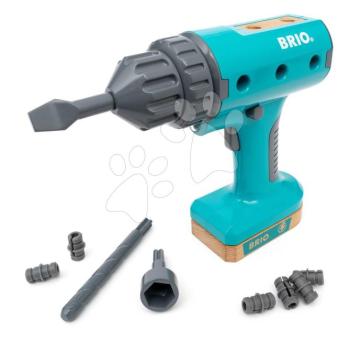Elektronikus fúrógép fénnyel Builder Power Screwdriver BRIO 3 cserélhető fejjel kép
