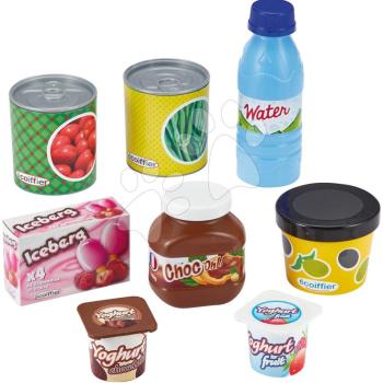 Élelmiszerek hálóban Food Net Écoiffier joghurtok konzervekkel 8 drb 18 hó-tól kép