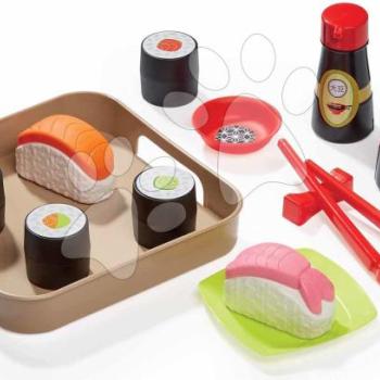 Élelmiszerek tálcán Sushi 100% Chef Écoiffier pálcikákkal és hozzávalókkal 13 darabos 18 hó-tól kép