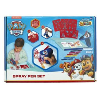 Elemes fújó filctoll szett, sablonnal, 6 tollal, Mancs őrjárat kép