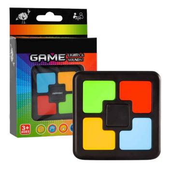 Elemes memóriafejlesztő játék színes gombokkal, hang- és fényhatásokkal (BBJ) kép