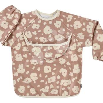 Előke 2in1 Bib with Removable Sleeves Savannah Bloom Beaba levehető ujjú vízálló barna 4 hó-tól kép