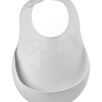 Előke gyerekeknek Silicone Bib Beaba Light Mist Beaba puha szilikonból gombokkal szürke 0 hó-tól kép