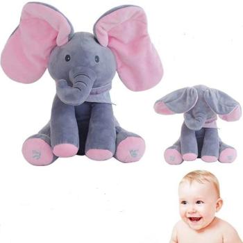 Éneklő, zenélő plüss elefánt - tökéletes ajándék  (BBJ) kép