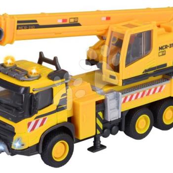 Építőipari játékautó daruval Volvo Truck Crane Majorette fém hanggal és fénnyel 22 cm hosszú kép