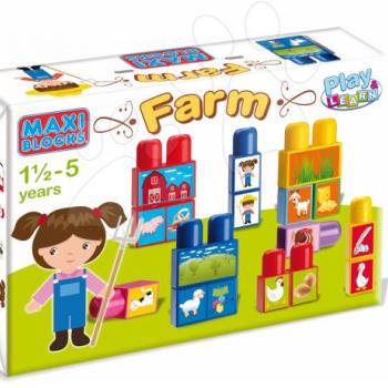 Építőjáték kockák Maxi Farm Dohány 18 hó-tól kép