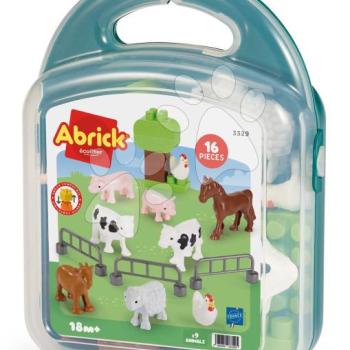 Építőjáték kofferben Állatkák Countryside Animals Écoiffier 16 kiegészítő 18 hó-tól kép