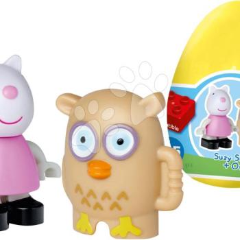 Építőjáték Peppa Pig Funny Eggs PlayBig Bloxx BIG tojásban - bagollyal 1,5-5 évesnek kép