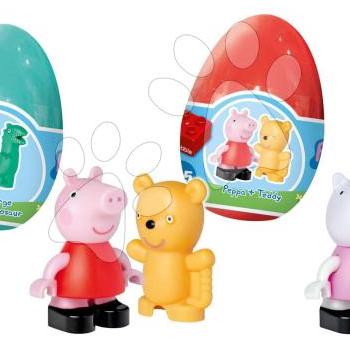 Építőjáték Peppa Pig Funny Eggs XL PlayBig Bloxx BIG tojásban figurákkal - 3 fajta szettben 1,5-5 évesnek kép