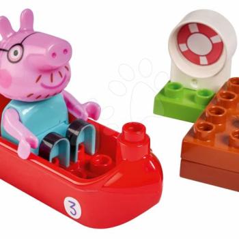 Épitőjáték Peppa Pig Starter Sets PlayBIG Bloxx figurával a csónakban 1,5-5 évesnek kép