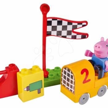Épitőjáték Peppa Pig Starter Sets PlayBIG Bloxx figurával az autóban 1,5-5 évesnek kép