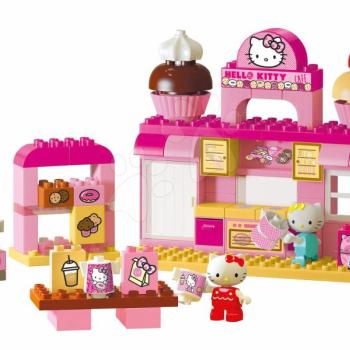 Építőjáték PlayBIG Bloxx Backerei BIG Hello Kitty pékségben barátnőjével 82 darabos és 2 figura 1,5-5 évesnek kép