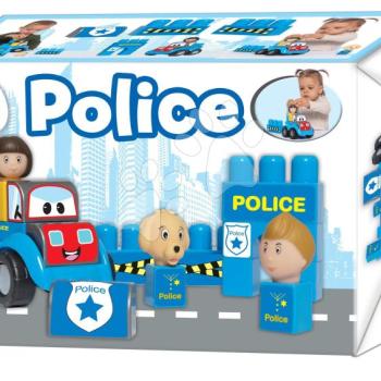 Építőjáték rendőrautó Dohány kockákkal 3 figurával 12 hó-tól kép