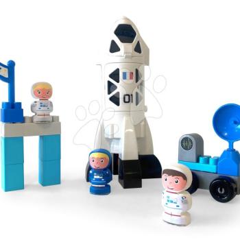 Építőjáték űrhajó Abrick Écoiffier 3 figurával és kisautóval 18 hó-tól kép