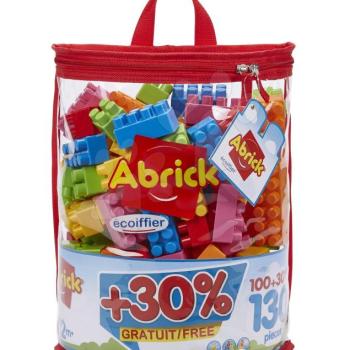 Építőkockák táskában Abrick Écoiffier 100 kocka + 30 % ingyen = 130 kocka 18 hó-tól kép
