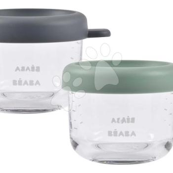 Étel­tároló készlet Mineral Sage Green Beaba 150 ml 2 db minőségi üvegből kép