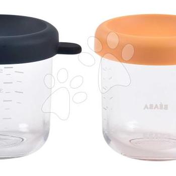 Étel­tároló készlet Night Blue Honey Beaba 250 ml 2 db minőségi üvegből kép