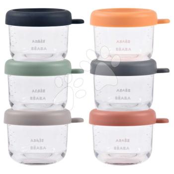 Étel­tároló készlet Sunrise Color Mix Beaba 150 ml 6 db minőségi üvegből kép