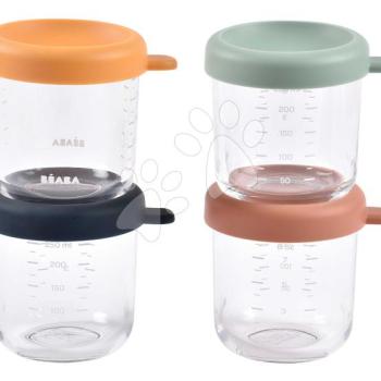 Étel­tároló készlet Sunrise Color Mix Beaba 250 ml 4 db minőségi üvegből kép