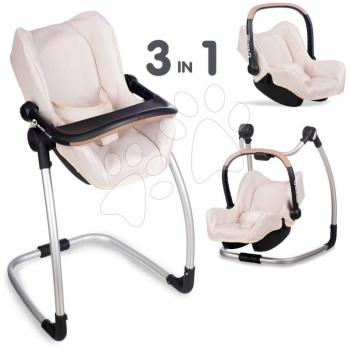 Etetőszék hintával és autósüléssel Highchair Sandy Maxi Cosi&Quinny Smoby hármaskombináció biztonsági övvel 42 cm játékbabának kép