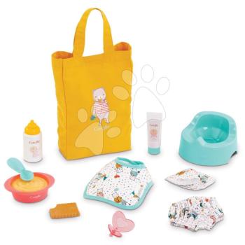 Étkészlet táskában előkével Mealtime Set Corolle 30 cm játékbabának 11 kiegészítő 18 hó-tól kép