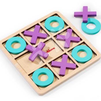 Fa amőba játék Tic Tac Toe Game Eichhorn 11 részes kép