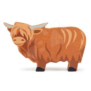 Fa bivaly Highland Cow Tender Leaf Toys  kép