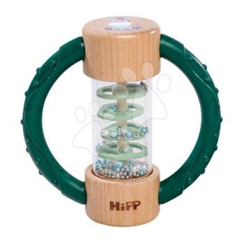 Fa csörgő Baby HiPP Sound Rattle Eichhorn fogantyúval hengerrel golyókkal 3 hó-tól kép