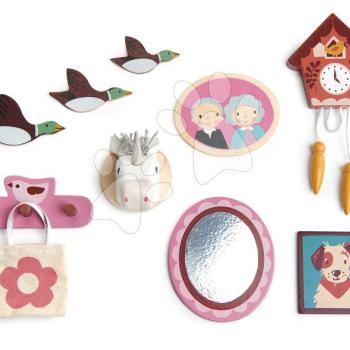 Fa dekoráció falra Wall Décor Tender Leaf Toys babaházba 10 fajta kép