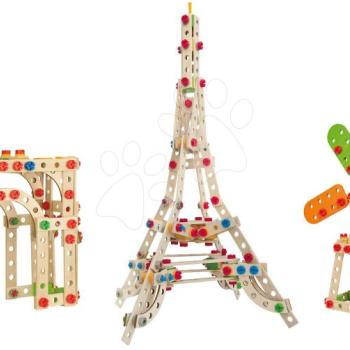 Fa építőjáték Eiffel-torony Constructor Eiffel Tower Eichhorn 3 modell (Eiffel-torony, szélmalom, Diadalív) 315 darabos 6 évtől kép