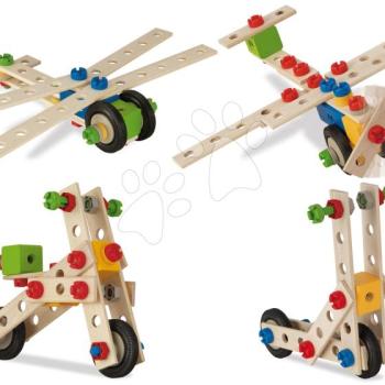 Fa építőjáték kismotor Constructor Sccoter Eichhorn 4 modell (kismotor, repülőgép, roller, szitakötő) 65 darabos kép