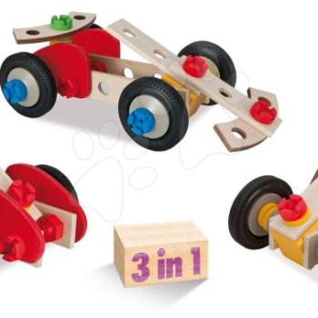 Fa építőjáték sportkocsik Constructor Racer Eichhorn 3 modell (minibuggy, forma 1, versenyautó) 50 darabos 3 évtől kép