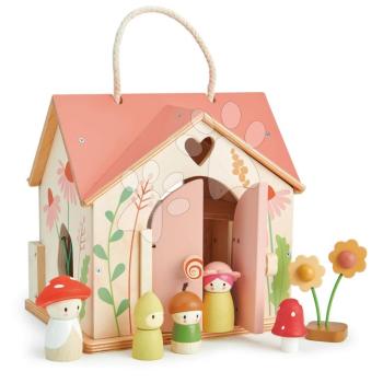 Fa erdei házikó Rosewood Cottage Tender Leaf Toys hintával kerttel és  4 figurával kép