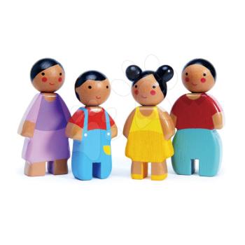 Fa figurák Sunny család Doll Family Tender Leaf Toys anya apa és 2 gyerek kép