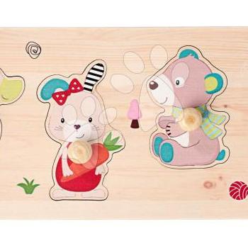 Fa formaillesztő puzzle Állatkák Friends Eichhorn 4 részes alappal 12 hó-tól EH5478 kép
