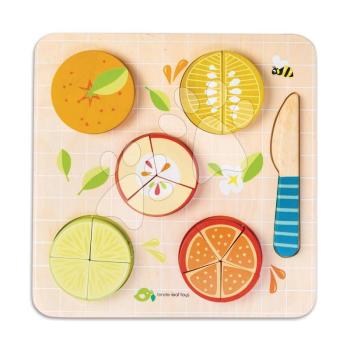 Fa gyümölcs puzzle Citrus Fractions Tender Leaf Toys 16 darabos készlet, késsel vágható 18 hó-tól kép