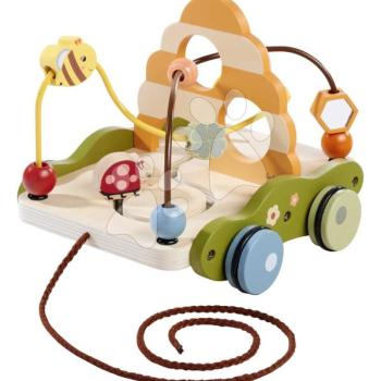 Fa húzható labirintus Pull-along Wagon Eichhorn gyöngyökkel 12 hó-tól kép