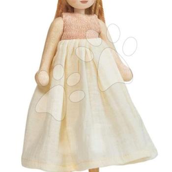 Fa játékbaba ruhában Ferne Wooden Doll Tender Leaf Toys mozgatható kezekkel és lábakkal 25 cm magas kép