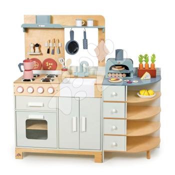 Fa játékkonyha pizzasütővel La Fiamma Grand Kitchen Tender Leaf Toys gazdagon felszerelt és kibővített pulttal 101 cm magas kép