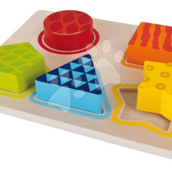 Fa készségfejlesztő játék Color Sortingboard Eichhorn 5 formaillesztő kockával 12 hó-tól kép
