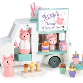 Fa kisautó tejbárral Kitty´s Milkshake Van Tender Leaf Toys 3 macska figurával kép