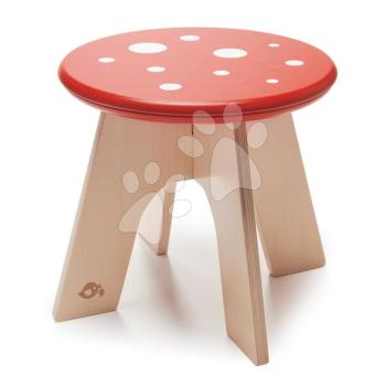 Fa kisszék gomba Toadstool Tender Leaf Toys légyölő galóca piros alapon fehér pöttyökkel kép