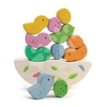 Fa libikóka madarkákkal Rocking Baby Bird Tender Leaf Toys 6 madár és 5 tojás 18 hó-tól kép