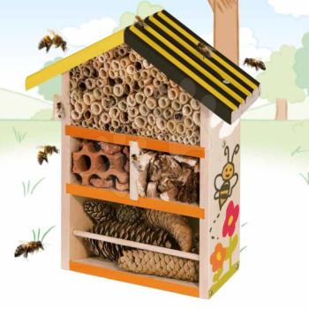 Fa méhkaptár Outdoor Bee House Eichhorn Rakd össze és fesd ki - ecsettel és festékekkel 6 évtől kép