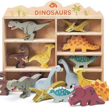 Fa ősállatok polcon 24 drb Dinosaurs set Tender Leaf Toys  kép