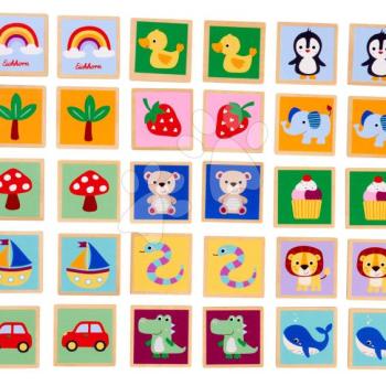 Fa pexeso Állatok és formák Remember Me Eichhorn 15 motívummal 30 részes 3 évtől EH2801 kép