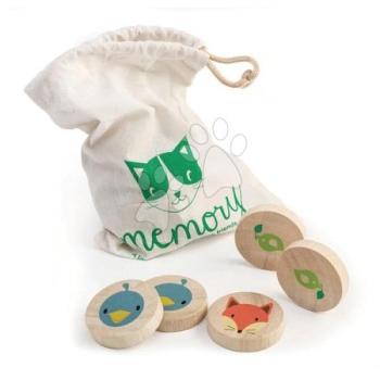 Fa pexeso Clever Cat Memory Tender Leaf Toys 20 korong 10 állatkával 18 hó-tól kép