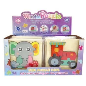 Fa puzzle, 12 féle kép