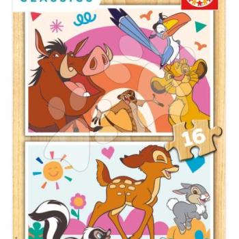 Fa puzzle Animals Disney Educa 2x16 darabos kép