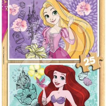 Fa puzzle Disney Princess Educa 2x25 darabos kép